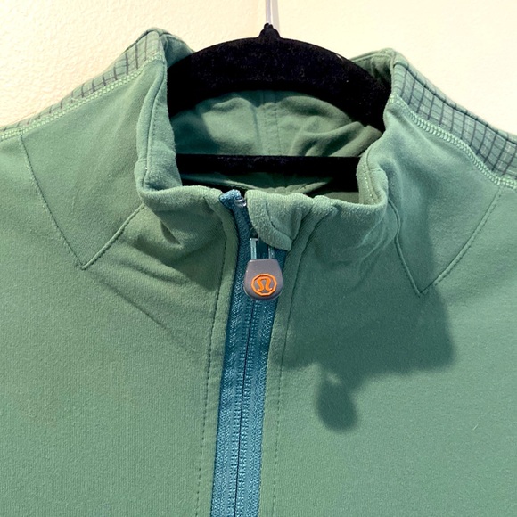 Mens Green lulu-lemon Zip-Up Jacket - Picture 3 of 10